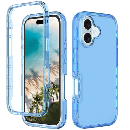 For iPhone 16 Plus Case Shockproof TPU+PC Hybrid Phone Cover