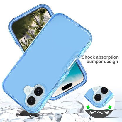 For iPhone 16 Plus Case Shockproof TPU+PC Hybrid Phone Cover
