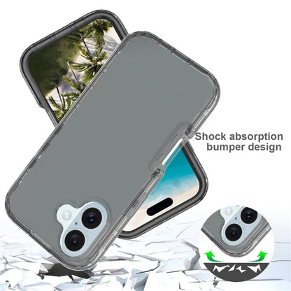 For iPhone 16 Case Shockproof TPU+PC Hybrid Phone Cover