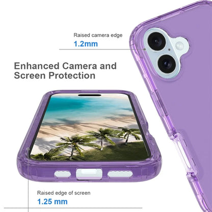 For iPhone 16 Case Shockproof TPU+PC Hybrid Phone Cover