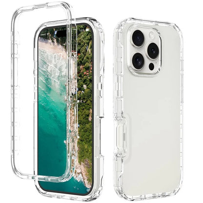 For iPhone 16 Pro Case Shockproof TPU+PC Hybrid Phone Cover