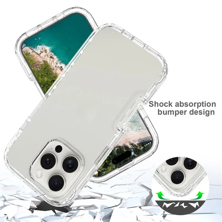 For iPhone 16 Pro Case Shockproof TPU+PC Hybrid Phone Cover