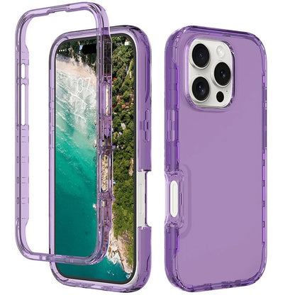 For iPhone 16 Pro Case Shockproof TPU+PC Hybrid Phone Cover