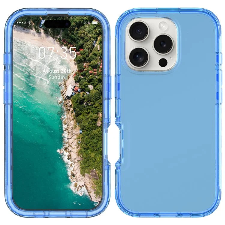 For iPhone 16 Pro Case Shockproof TPU+PC Hybrid Phone Cover