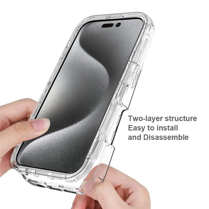 For iPhone 16 Pro Case Shockproof TPU+PC Hybrid Phone Cover