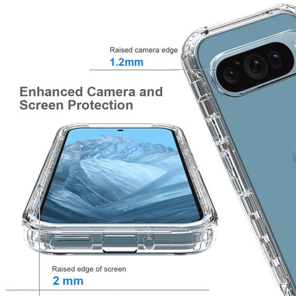 For Google Pixel 9 / 9 Pro Case TPU+PC Full Protection Shockproof Phone Cover with PET Screen Guard