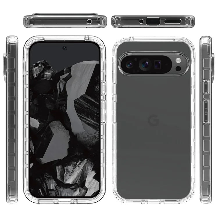 For Google Pixel 9 Pro XL Case Shockproof TPU+PC Hybrid Phone Cover