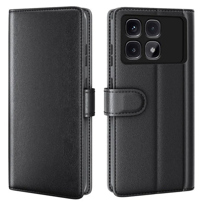 For Xiaomi Redmi K70 Ultra Case Genuine Split Leather Phone Cover Wallet Card Slot