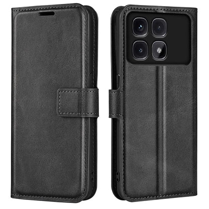 For Xiaomi Redmi K70 Ultra Stand Case Anti-Scratch Calf Texture Leather Phone Cover
