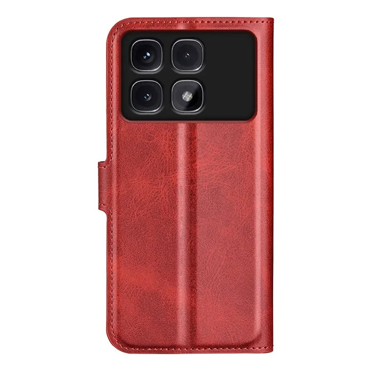 For Xiaomi Redmi K70 Ultra Stand Case Anti-Scratch Calf Texture Leather Phone Cover