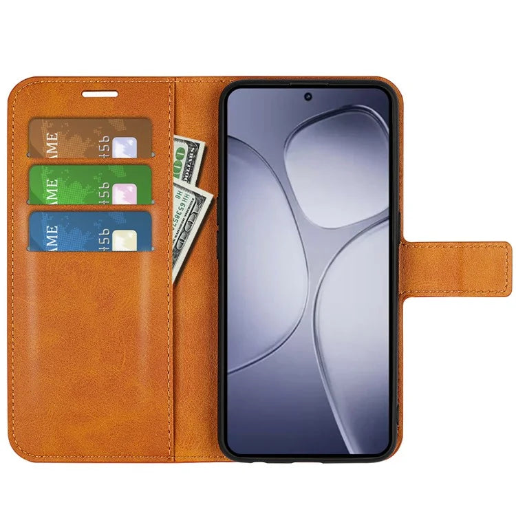 For Xiaomi Redmi K70 Ultra Stand Case Anti-Scratch Calf Texture Leather Phone Cover