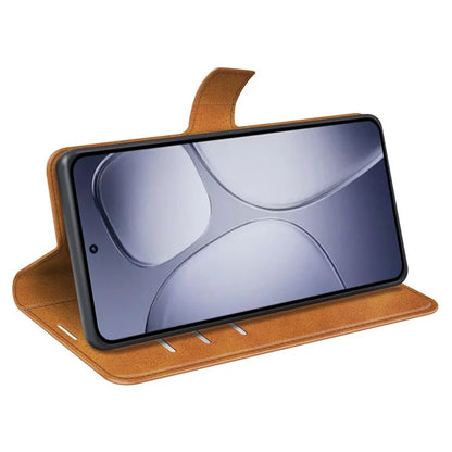 For Xiaomi Redmi K70 Ultra Stand Case Anti-Scratch Calf Texture Leather Phone Cover