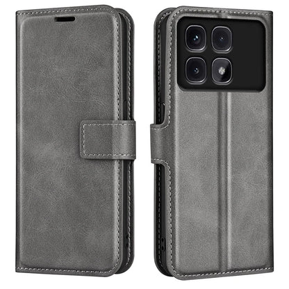 For Xiaomi Redmi K70 Ultra Stand Case Anti-Scratch Calf Texture Leather Phone Cover