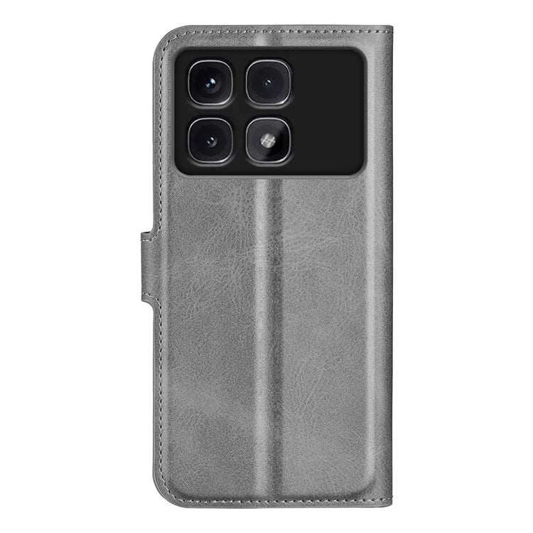 For Xiaomi Redmi K70 Ultra Stand Case Anti-Scratch Calf Texture Leather Phone Cover