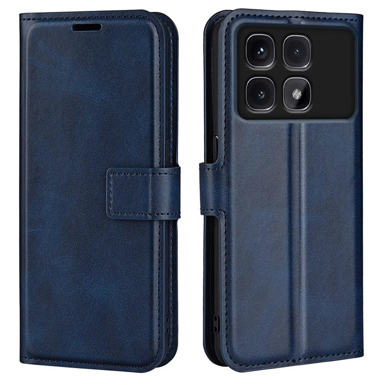 For Xiaomi Redmi K70 Ultra Stand Case Anti-Scratch Calf Texture Leather Phone Cover