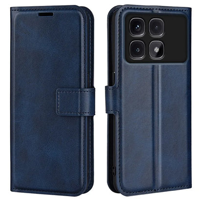 For Xiaomi Redmi K70 Ultra Stand Case Anti-Scratch Calf Texture Leather Phone Cover