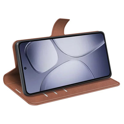 For Xiaomi Redmi K70 Ultra Stand Case Anti-Scratch Calf Texture Leather Phone Cover