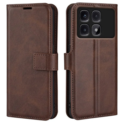 For Xiaomi Redmi K70 Ultra Stand Case Anti-Scratch Calf Texture Leather Phone Cover