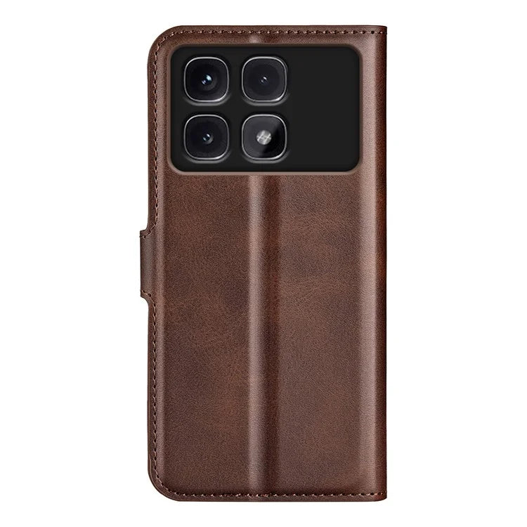 For Xiaomi Redmi K70 Ultra Stand Case Anti-Scratch Calf Texture Leather Phone Cover