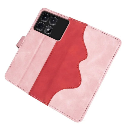 For Xiaomi Redmi K70 Ultra Wallet Case Leather Phone Cover Splicing Color