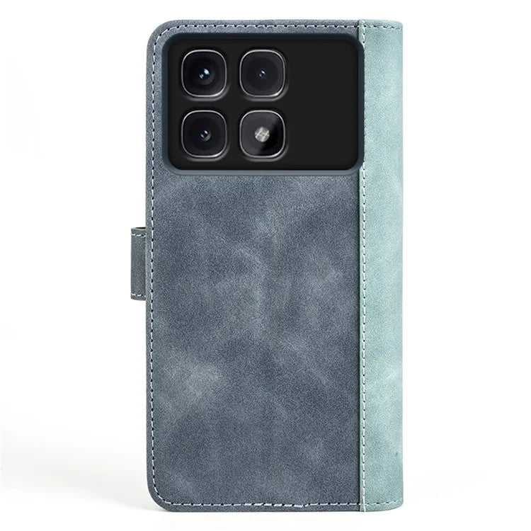 For Xiaomi Redmi K70 Ultra Wallet Case Leather Phone Cover Splicing Color