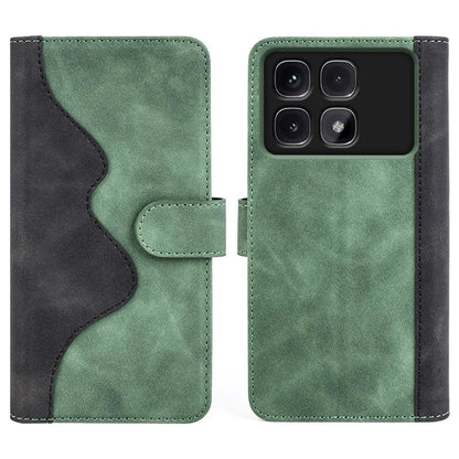 For Xiaomi Redmi K70 Ultra Wallet Case Leather Phone Cover Splicing Color
