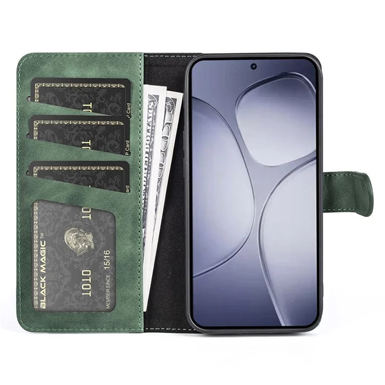 For Xiaomi Redmi K70 Ultra Wallet Case Leather Phone Cover Splicing Color