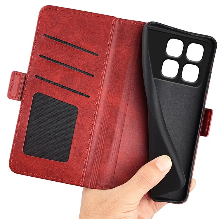 For Xiaomi Redmi K70 Ultra Stand Case Calf Texture Leather Wallet Phone Cover