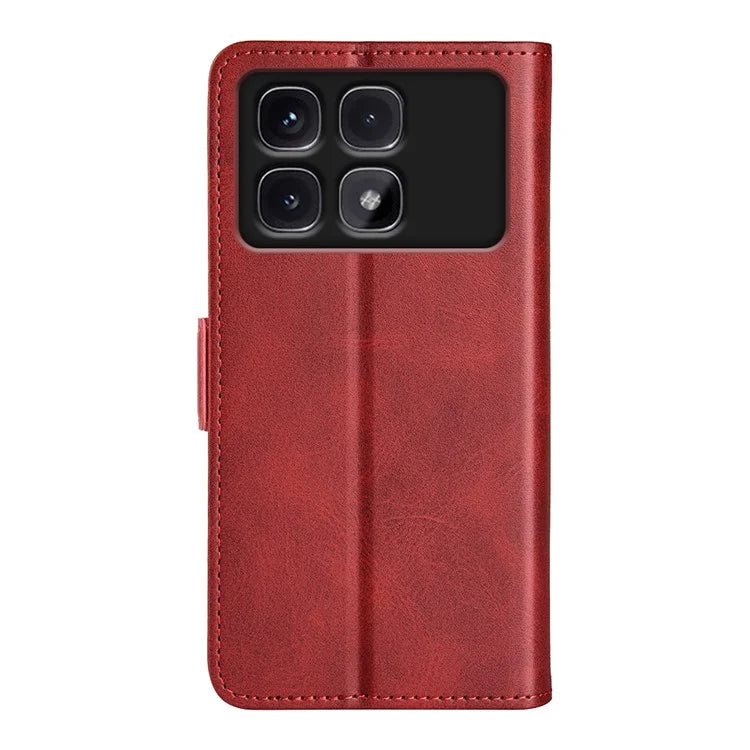 For Xiaomi Redmi K70 Ultra Stand Case Calf Texture Leather Wallet Phone Cover