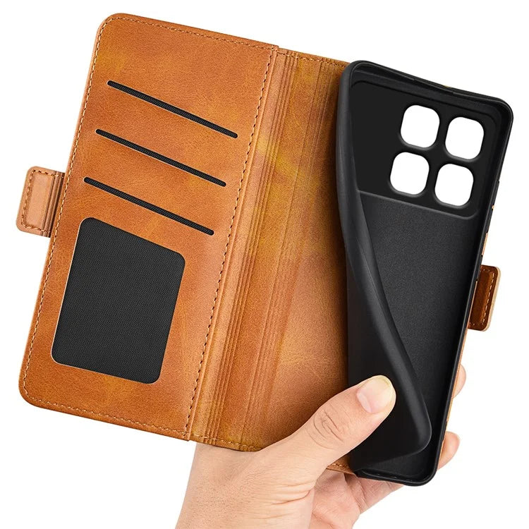 For Xiaomi Redmi K70 Ultra Stand Case Calf Texture Leather Wallet Phone Cover