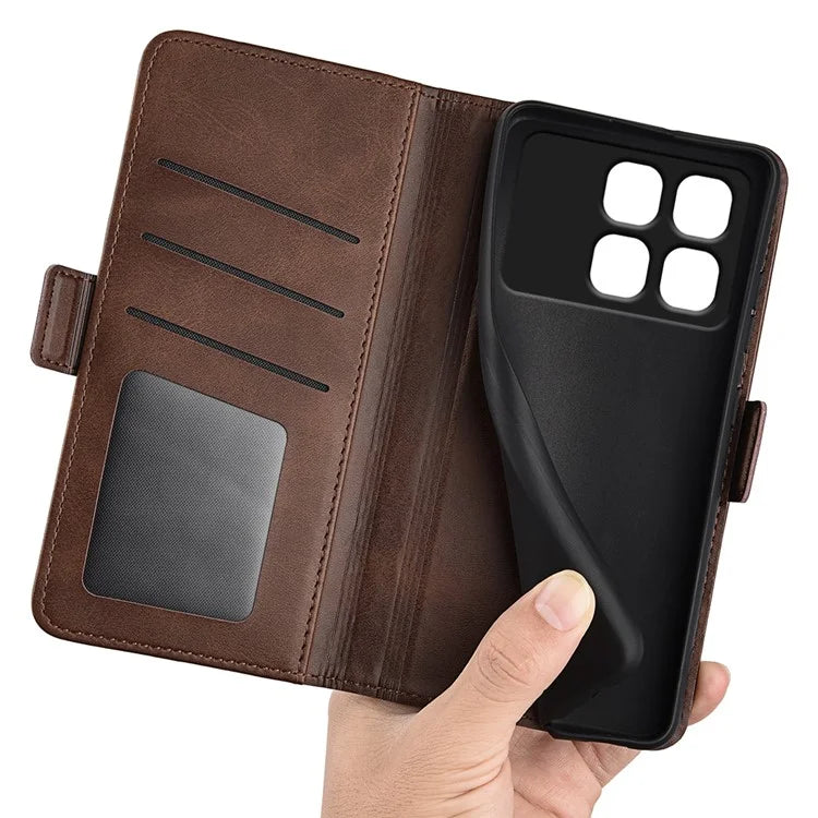 For Xiaomi Redmi K70 Ultra Stand Case Calf Texture Leather Wallet Phone Cover