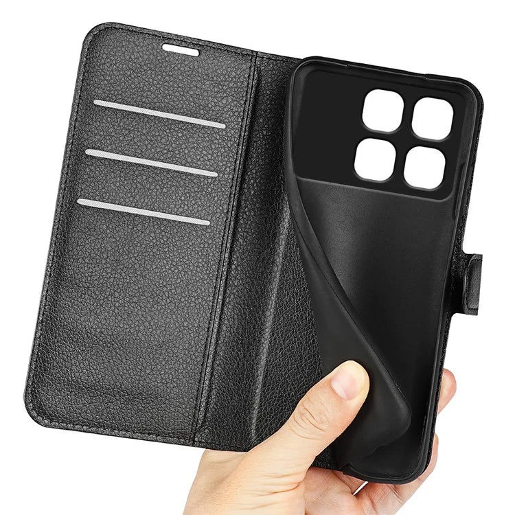 For Xiaomi Redmi K70 Ultra Case Litchi Texture Shockproof Leather Wallet Phone Cover