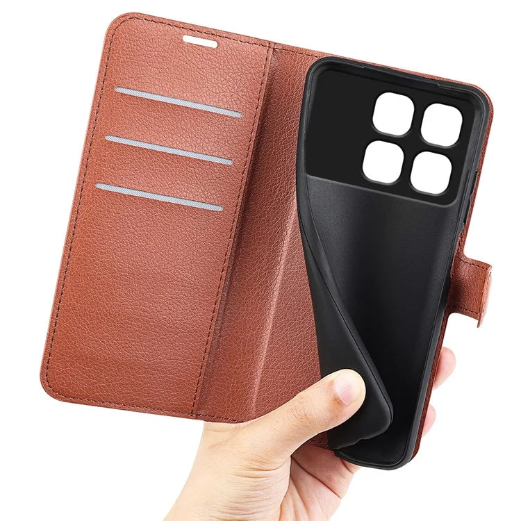 For Xiaomi Redmi K70 Ultra Case Litchi Texture Shockproof Leather Wallet Phone Cover