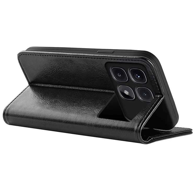 For Xiaomi Redmi K70 Ultra Wallet Case Crazy Horse Texture Stand Leather Phone Cover