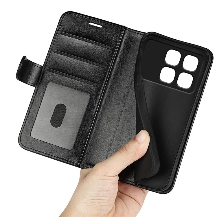 For Xiaomi Redmi K70 Ultra Wallet Case Crazy Horse Texture Stand Leather Phone Cover