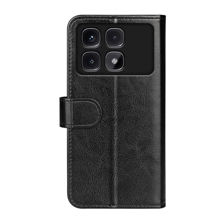 For Xiaomi Redmi K70 Ultra Wallet Case Crazy Horse Texture Stand Leather Phone Cover