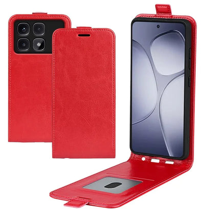 For Xiaomi Redmi K70 Ultra Case with Card Slots Vertical Flip Leather Phone Cover
