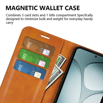 For Xiaomi 14T Stand Case Anti-Scratch Calf Texture Leather Phone Cover