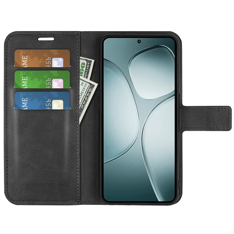 For Xiaomi 14T Stand Case Anti-Scratch Calf Texture Leather Phone Cover