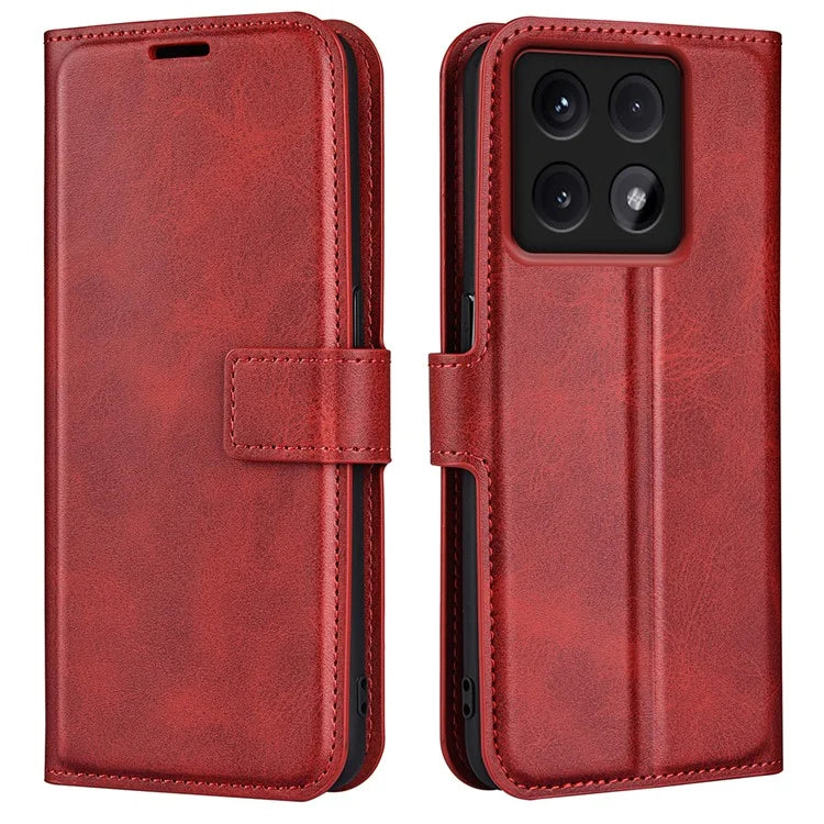 For Xiaomi 14T Stand Case Anti-Scratch Calf Texture Leather Phone Cover