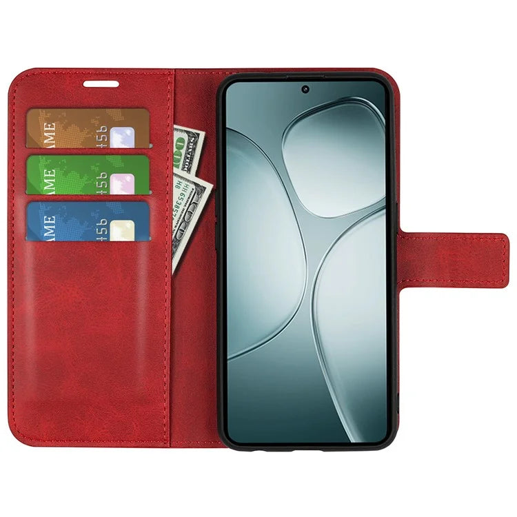 For Xiaomi 14T Stand Case Anti-Scratch Calf Texture Leather Phone Cover