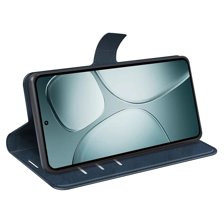 For Xiaomi 14T Stand Case Anti-Scratch Calf Texture Leather Phone Cover