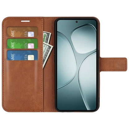 For Xiaomi 14T Stand Case Anti-Scratch Calf Texture Leather Phone Cover