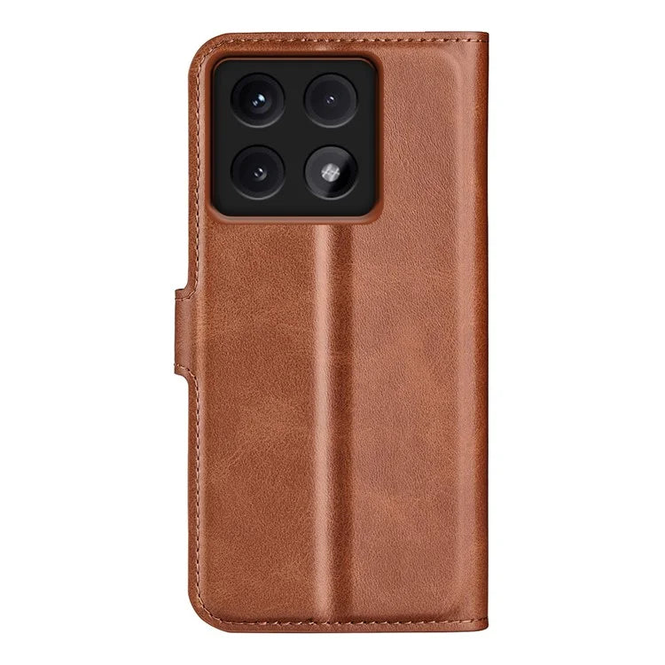 For Xiaomi 14T Stand Case Anti-Scratch Calf Texture Leather Phone Cover