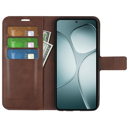 For Xiaomi 14T Stand Case Anti-Scratch Calf Texture Leather Phone Cover