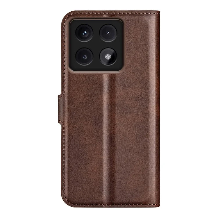 For Xiaomi 14T Stand Case Anti-Scratch Calf Texture Leather Phone Cover
