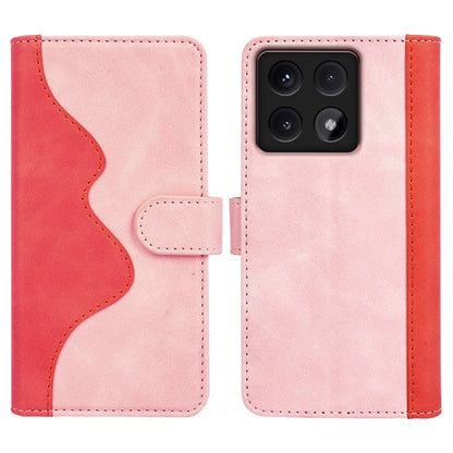 For Xiaomi 14T Wallet Case Leather Phone Cover Splicing Color