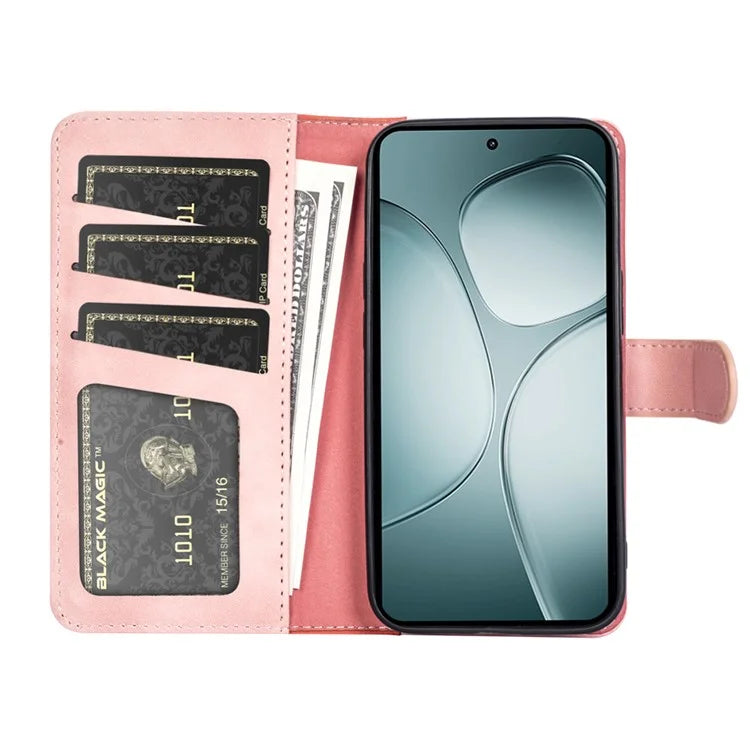 For Xiaomi 14T Wallet Case Leather Phone Cover Splicing Color