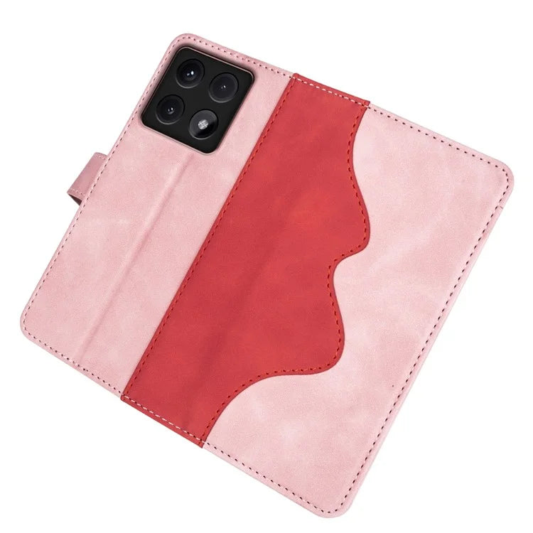For Xiaomi 14T Wallet Case Leather Phone Cover Splicing Color