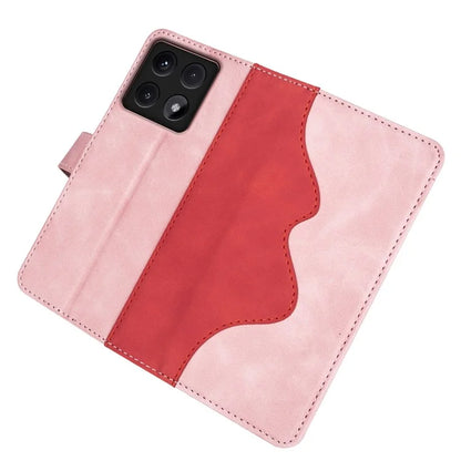 For Xiaomi 14T Wallet Case Leather Phone Cover Splicing Color